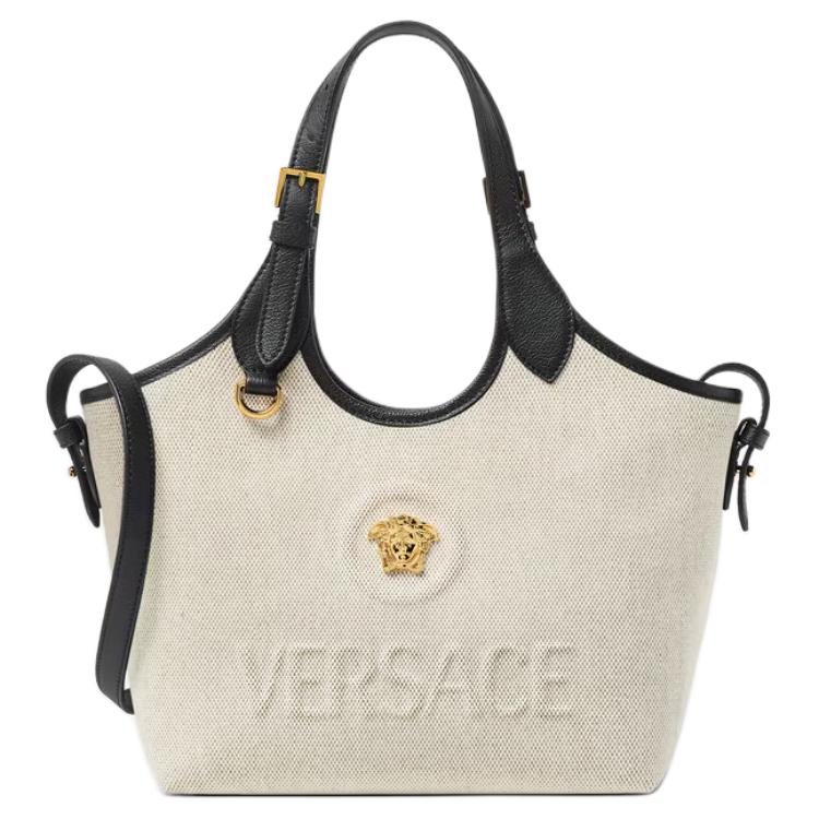 Женская сумка Versace Medusa Mini Tote (бежевая)
