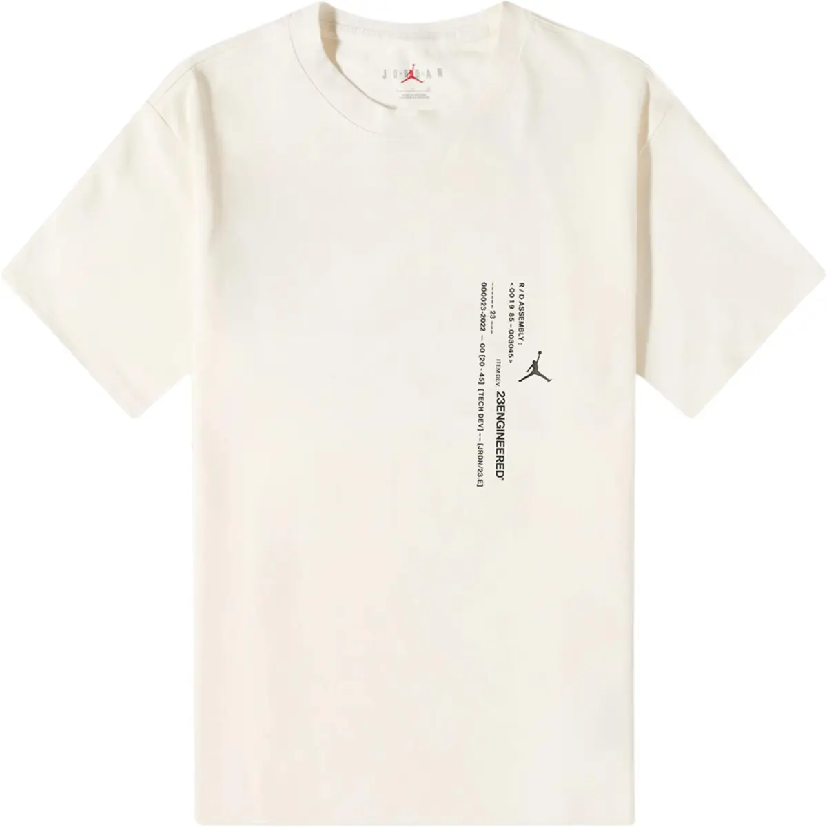 Jordan T-Shirts Men's Apricot Crew Neck Moderate Straight Fit