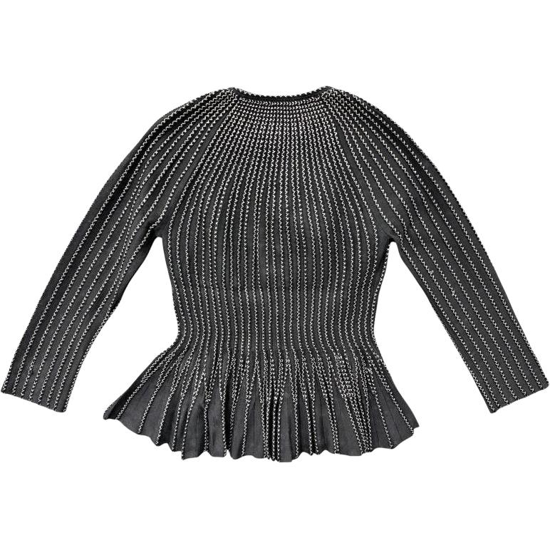 Женский свитер Alexander McQueen Knitwear (черный) — фото 2