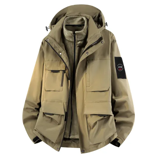 Jeep Abrasion Resistant, Waterproof, And Windproof Windbreaker Jacket Unisex