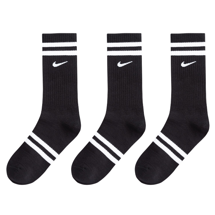 Носки Nike 3Brand (бело-черные) — фото 12