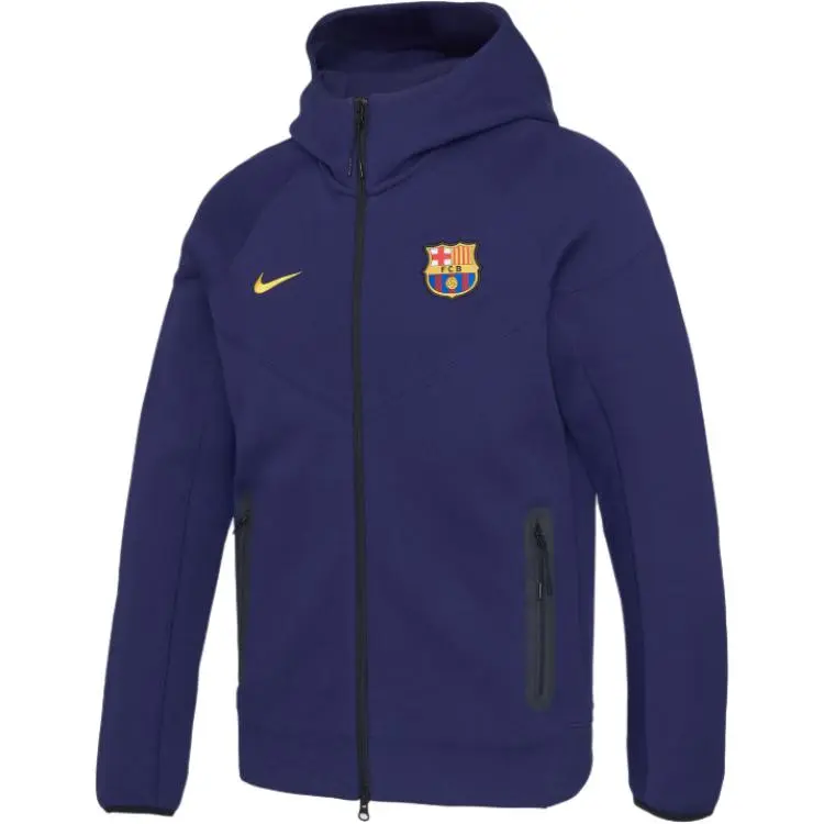 Nike Fc Barcelona Tech Windrunner Men's Nike Soccer Fleece Full-Zip Hoodie