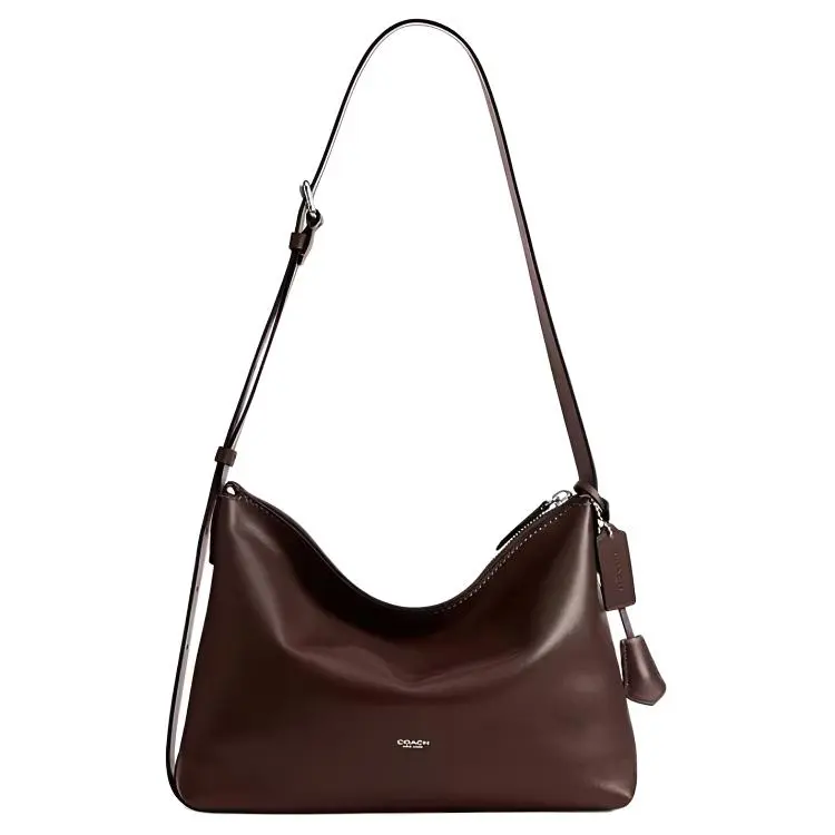 COACH Mott Messenger Bag Cow Leather Shoulder Bag Large Unisex Brown