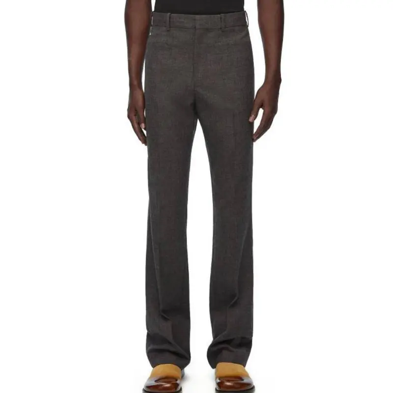 LOEWE Casual Pants Men's Gray Moderate Flared Pants