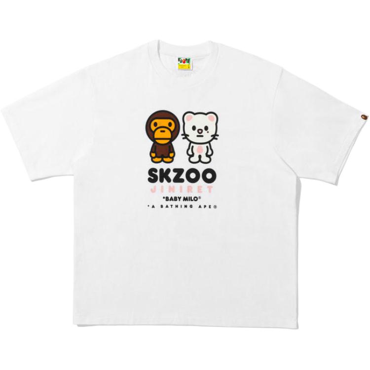 Футболка A BATHING APE Stray Kids (белая)