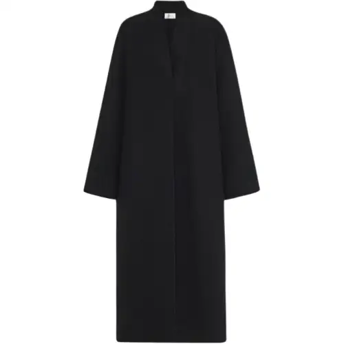THE ROW Coats Women's Black Moderate Straight Fit