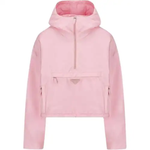 PRADA Jackets Women's Pink Hooded Moderate Other