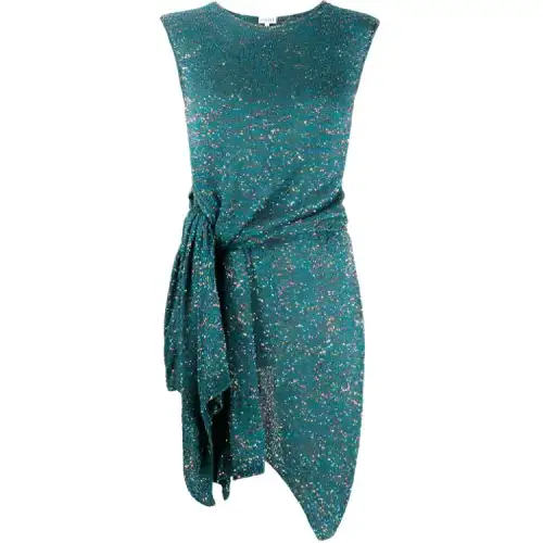 LOEWE Sleeveless Dresses Women's Green Crew Neck Moderate