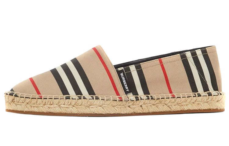 Burberry Барберри на плоской подошве для отдыха туфли женский цвет "слоновой кости"