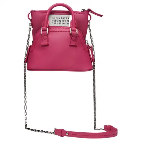 Maison Margiela 5AC Goatskin Handbag, Shoulder Bag, Crossbody Bag Women's Peach Red
