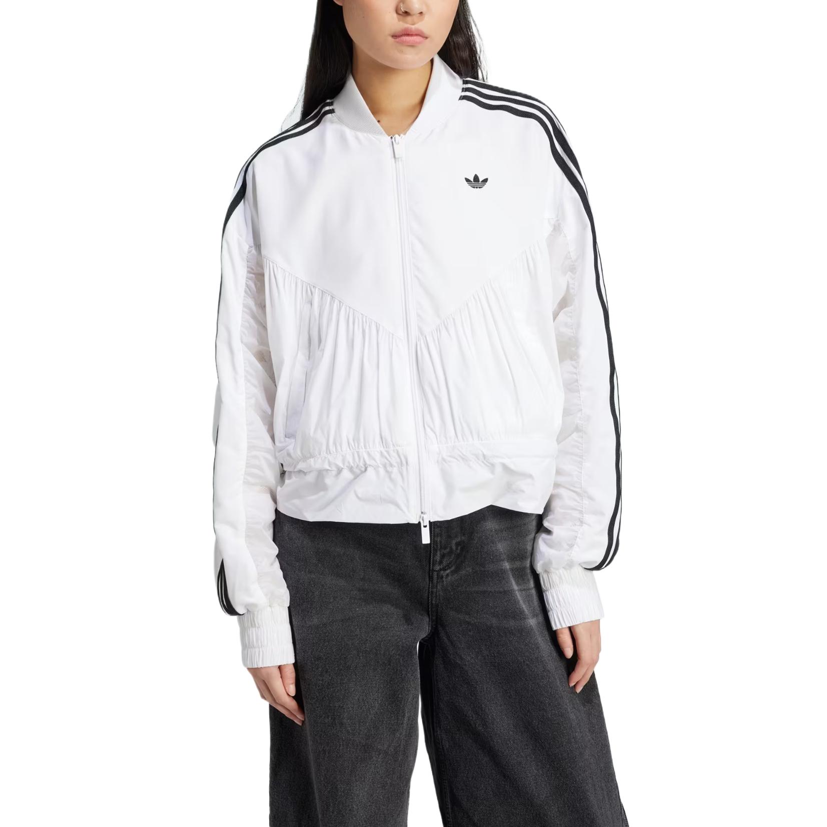 Женская куртка adidas originals Бомбер (белая) — фото 3