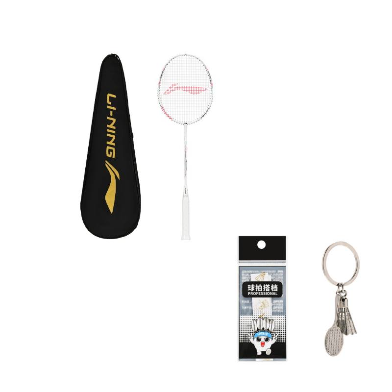 Li Ning Thunder Super Light Mini Cannon Badminton Rackets Offensive Type Heavy Head, Stiff Shaft Entry level 675mm