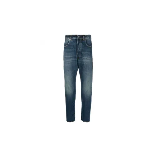 Golden Goose Jeans Men's Blue Moderate Tapered Pants