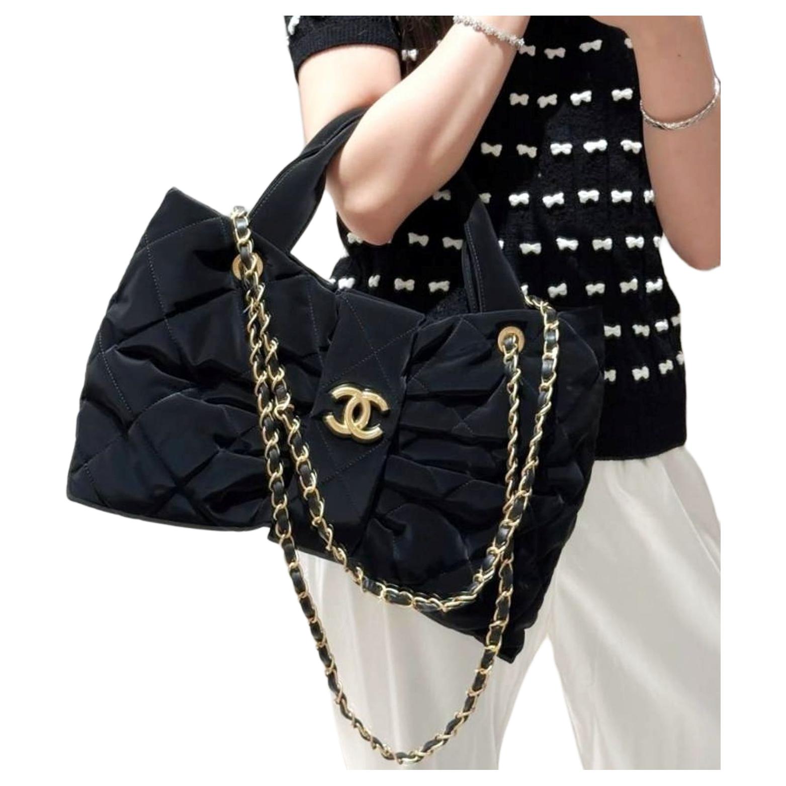 Женская сумка Chanel 25K Denim Bag (черная) — фото 5