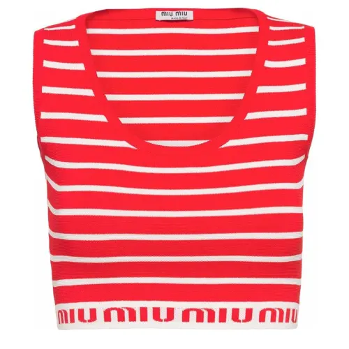 MIU MIU SS22 Tank Top Women's Red