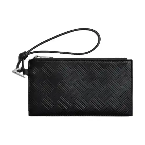 Bottega Veneta Cow Leather Wallet Men's Black