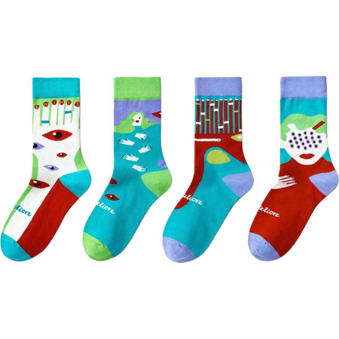 Mast Point Crew Socks Unisex 4 Pack