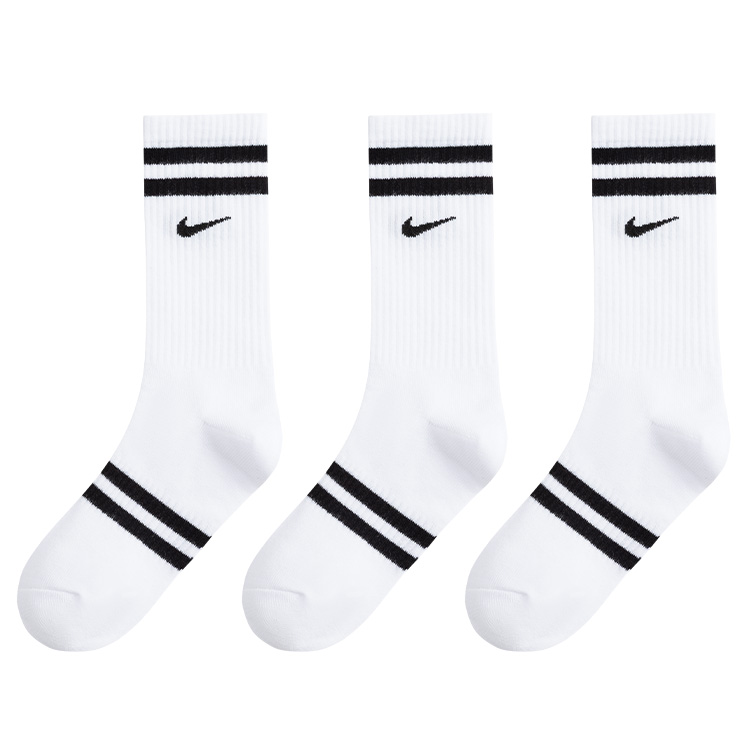 Носки Nike 3Brand (бело-черные) — фото 6