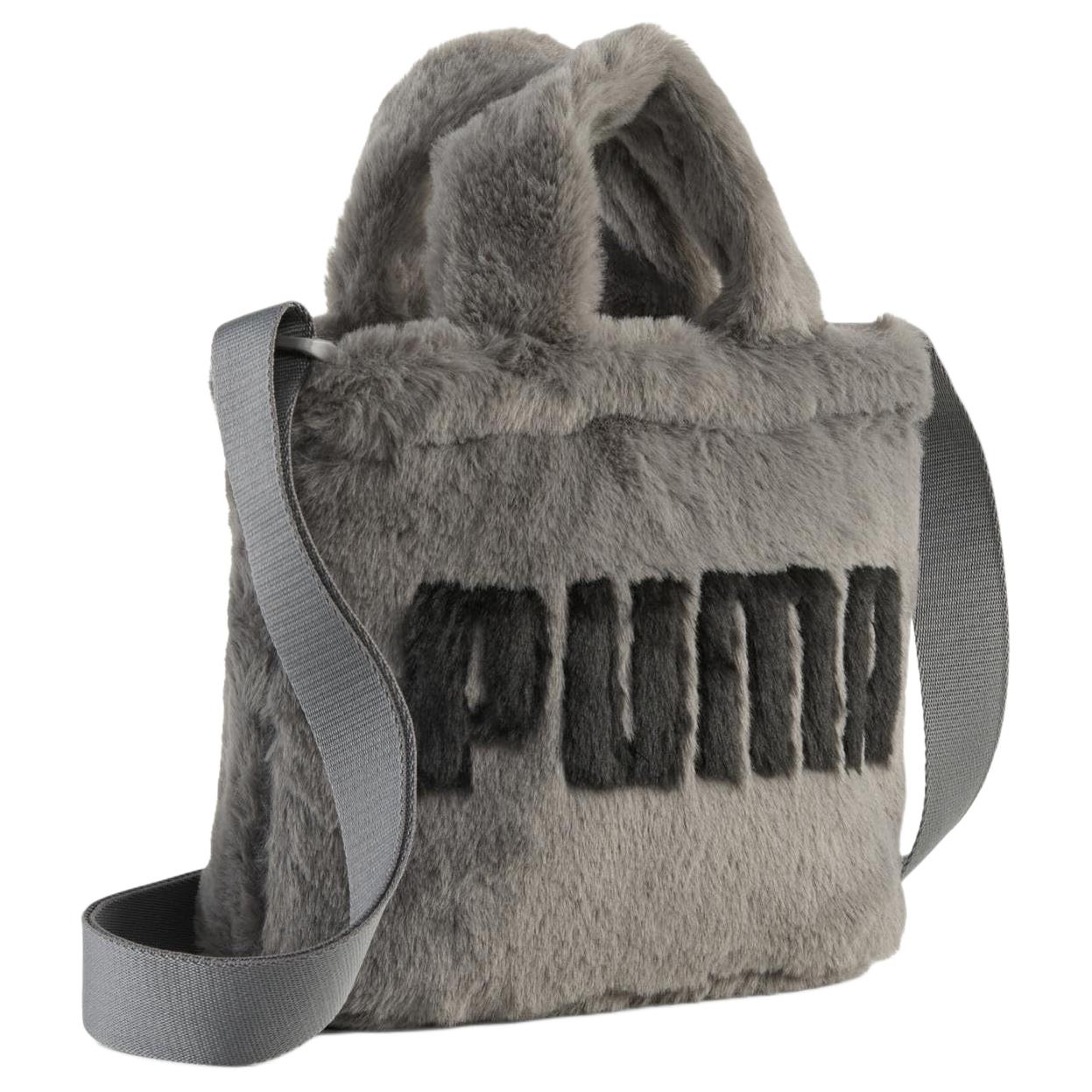 Женская сумка PUMA FAUX FUR (серая)