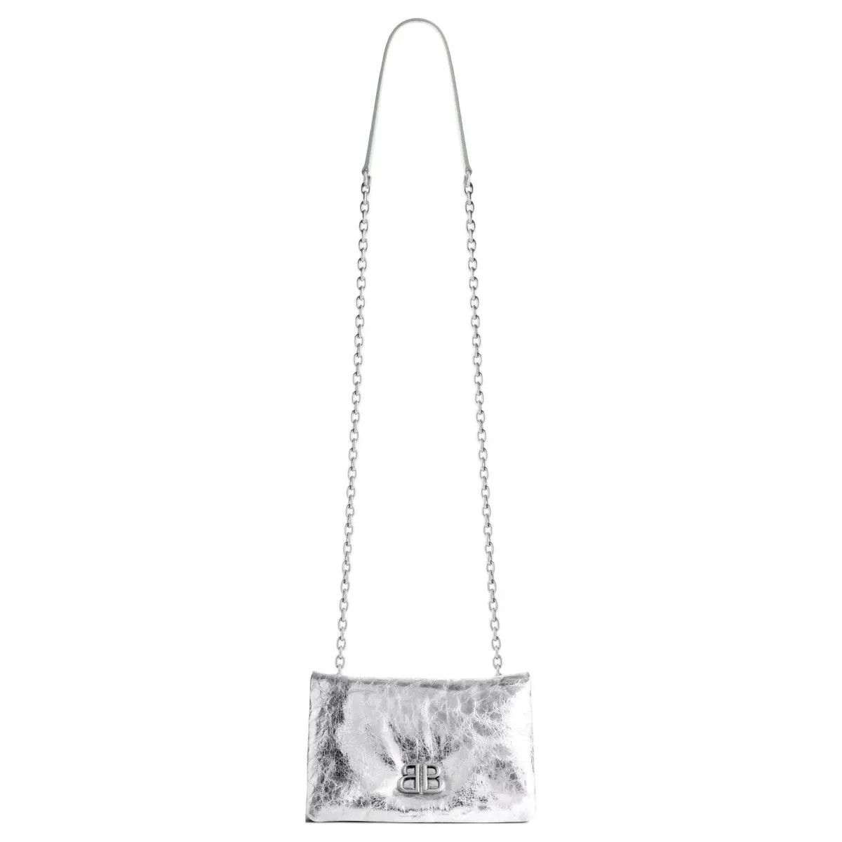 Balenciaga Monaco Metallized Nano Shoulder Bag