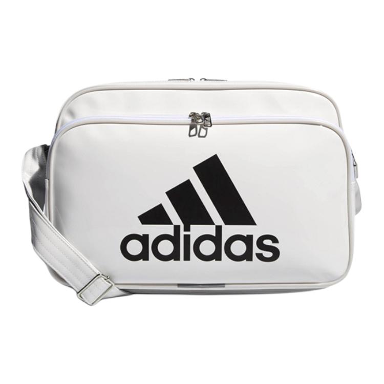 Adidas, polyurethane sports bag for training, travel bag, white one-shoulder bag for men and women, for beloved