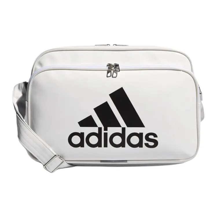 Adidas Polyurethane Sports Bag, Travel Bag, Shoulder Bag Unisex White