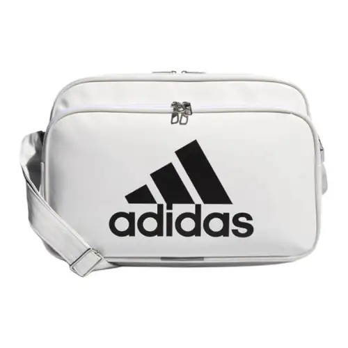 Adidas Polyurethane Sports Bag, Travel Bag, Shoulder Bag Unisex White