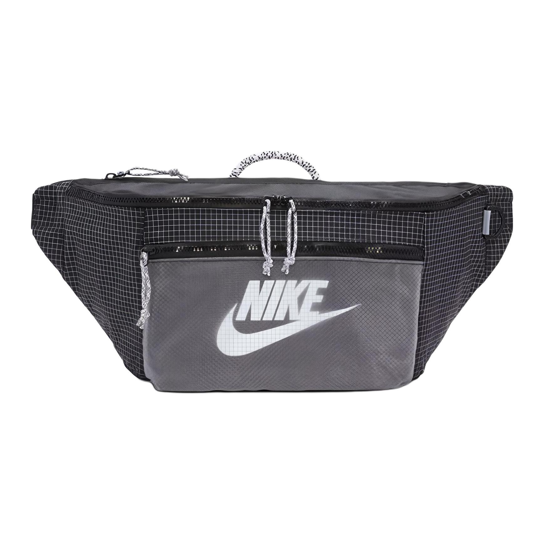 Nike Nike, capacious shoulder bag, chest bag, black belt bag for men and women, with your logo imprint, for beloved