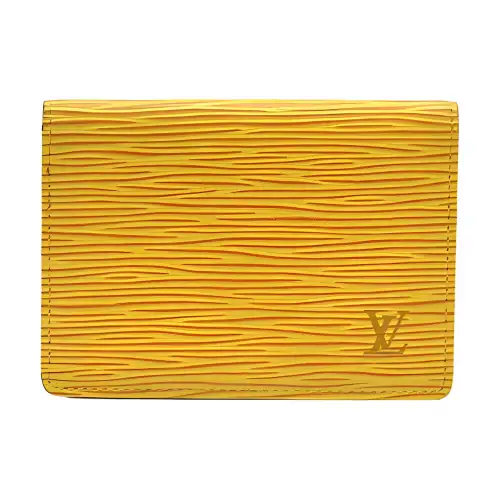 LOUIS VUITTON Epi Leather Card Holder, Wallet Women's Yellow