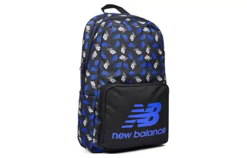 New Balance Polyester Backpack Unisex Black & Blue