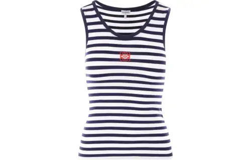 LOEWE Anagram Striped Tank Top
