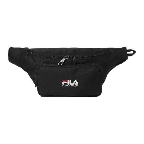 FILA Polyester One Shoulder Crossbody Fanny Pack Unisex Black