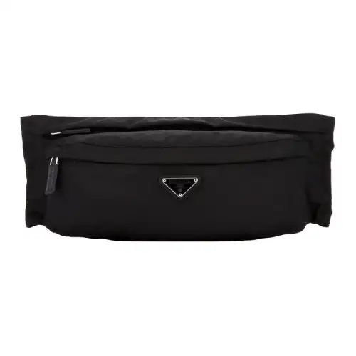 PRADA Nylon Fabric Fanny Pack Regular Unisex Black