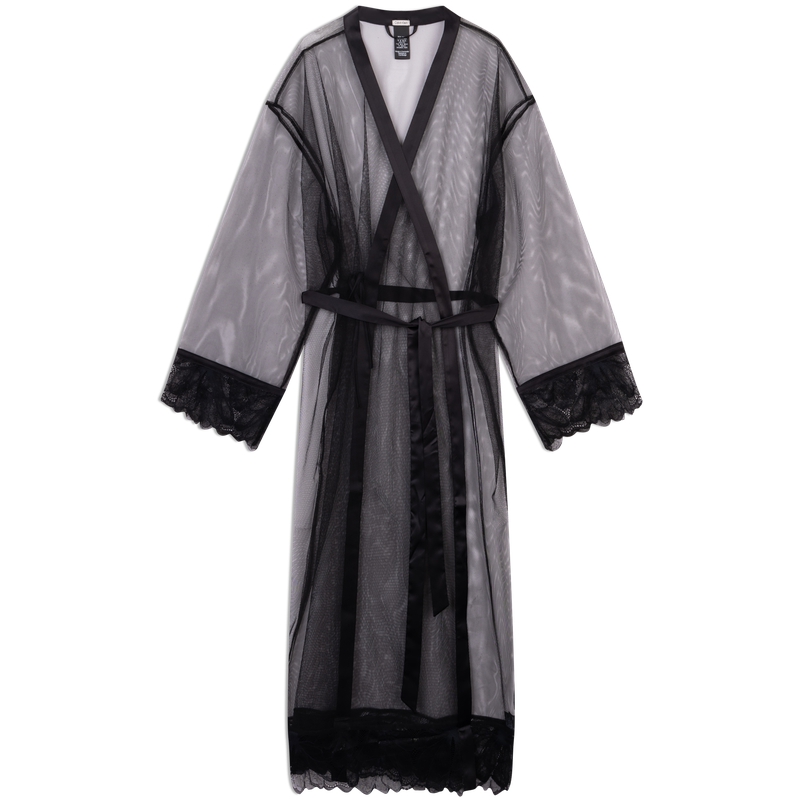 Женский халат CALVIN KLEIN SS25 Black Label (космический черный)