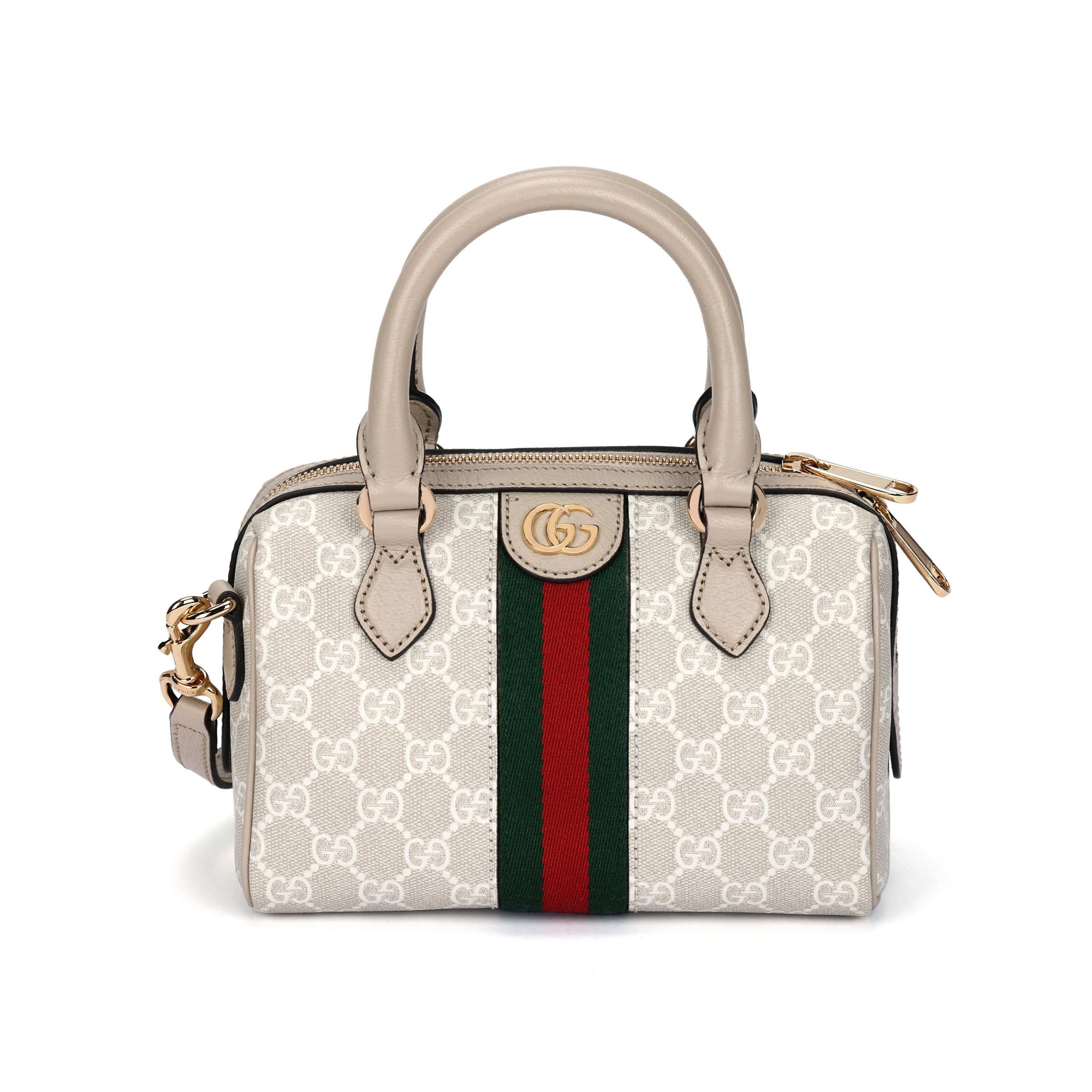 Женская сумка Gucci Ophidia (бежево-белая)
