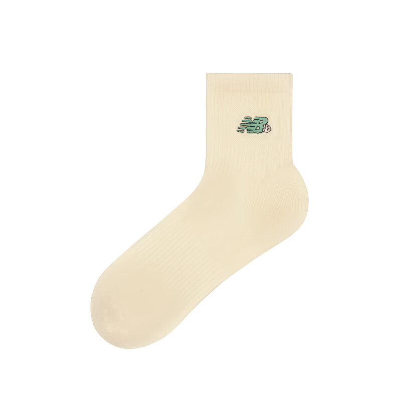 New Balance SS25 Crew Socks Unisex 1 Pack Ecru