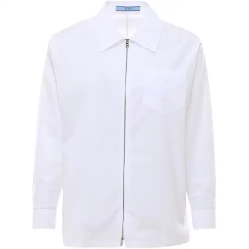 PRADA Zipped Poplin Shirt