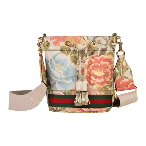 GUCCI Ophidia Canvas Shoulder Bag Mini Women's Multicolor
