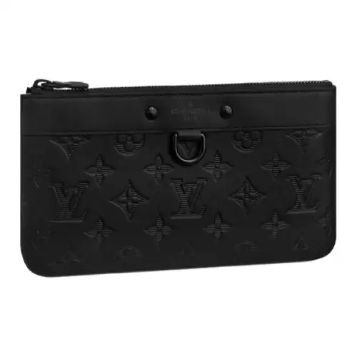 LOUIS VUITTON Discovery Pochette Monogram Shadow Pm Black