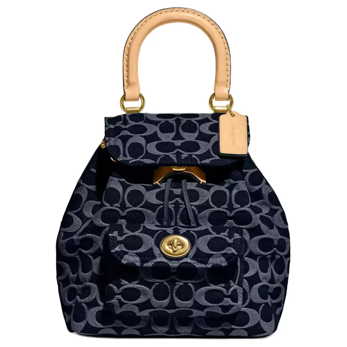 COACH Riya Fabric Backpack Small Women's Blue