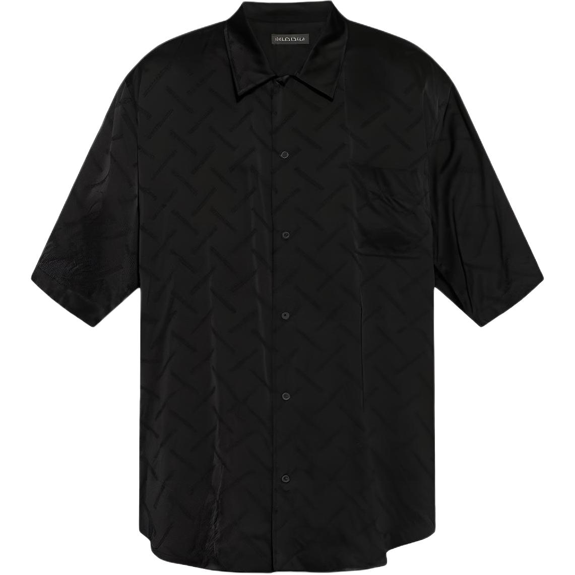 Balenciaga Allover Logo Satin Shirt