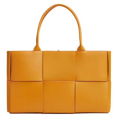 Bottega Veneta Arco Intreccio Tote Bag Medium Cob/Purple