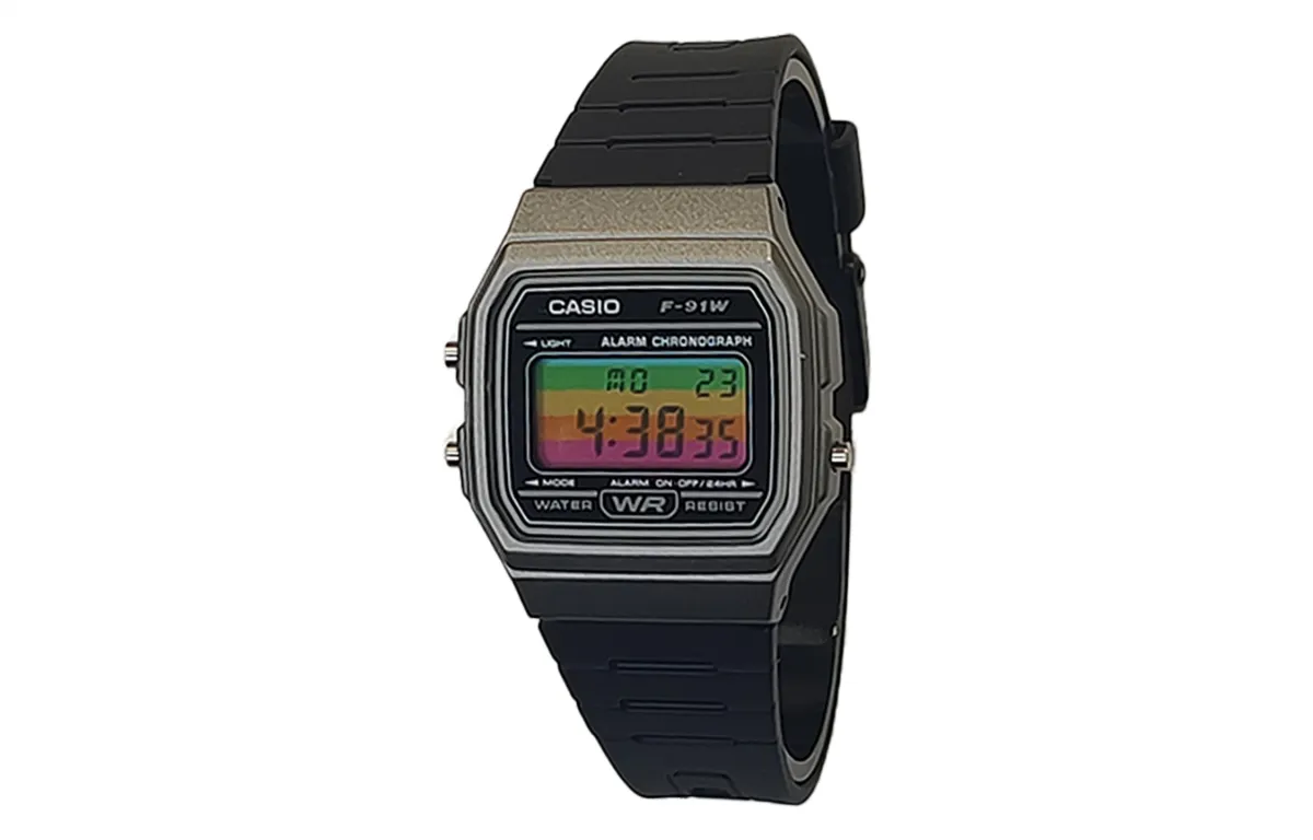 CASIO Custom Collection Quartz Movement Resin Strap Watch Unisex Multicolor Watch Dial