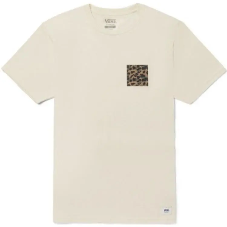 Vans T-Shirts Unisex Beige Crew Neck Moderate Straight Fit