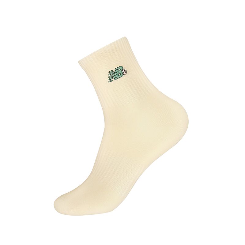 New Balance SS25 Crew Socks Unisex 1 Pack Ecru
