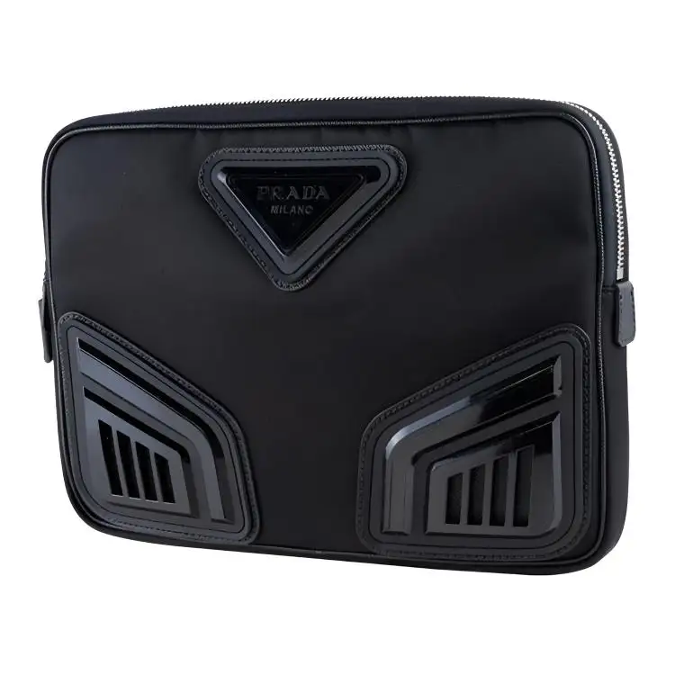 PRADA Nylon Shoulder Bag, Crossbody Bag Men's Black