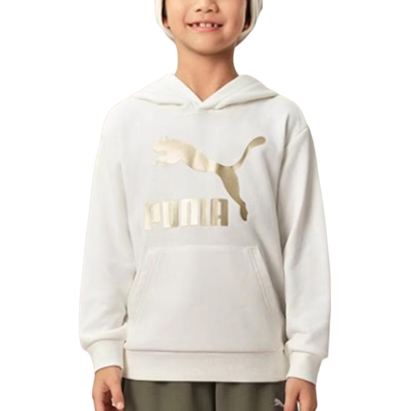 Худи PUMA SportstyleCLASSICS BIG LOGO HOODIE 25 (молочно-белое) — фото 2