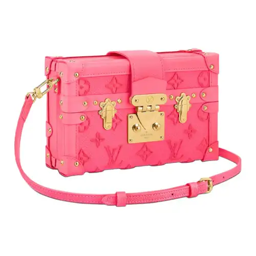 LOUIS VUITTON PETITE MALLEMATCH Cow Leather Hard Box Bag, Handheld Crossbody Bag, Shoulder Bag Small Women's Pink