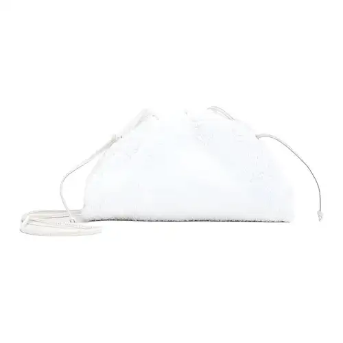 Bottega Veneta Sheepskin Clutch Mini Women's White