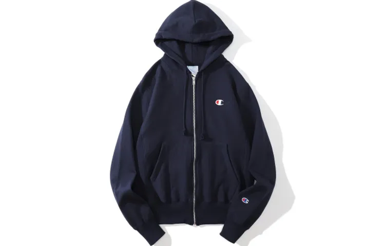 Champion Sweatshirt US Version Unisex Navy Blue
